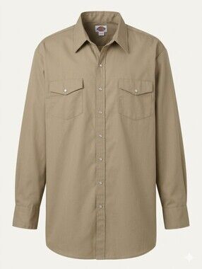 Dickies Tan Work Shirt Sz 2XLT